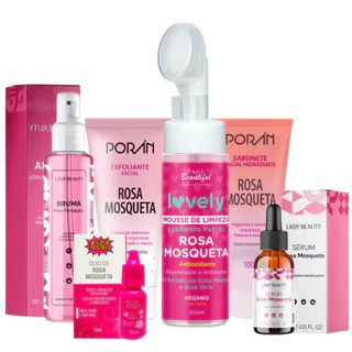 Kit skin care limpeza de pele rosa mosqueta completo