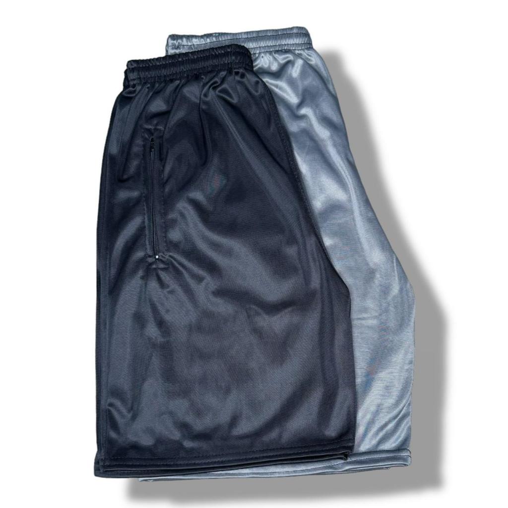 Kit / conjunto 2 bermudas Dry fit masculino com ziper