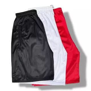 Kit / conjunto com 3 bermudas Dry- Fit Masculino, bolso com ziper