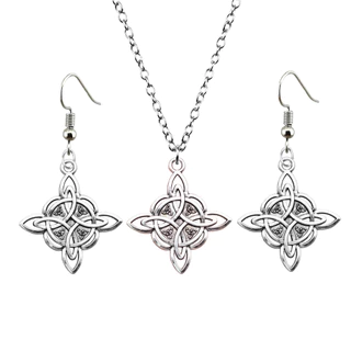 colar e ou brincos Nó de Bruxa Celta Amuleto de Proteção Wicca