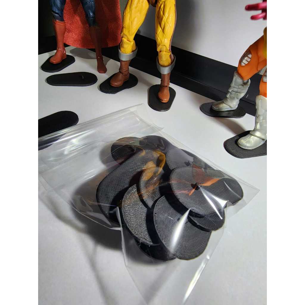 Kit com 05 Suportes para Action Figure padrão 1/12