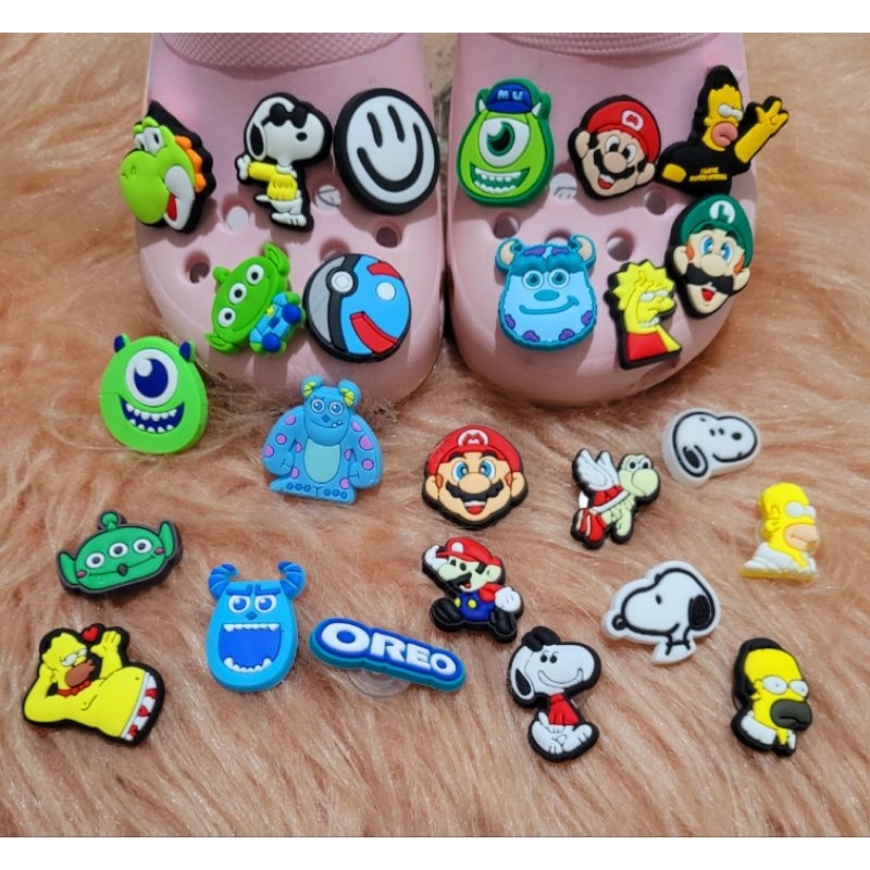 jibbitz pin apliques personalizados para crocs com botões adaptadores ...