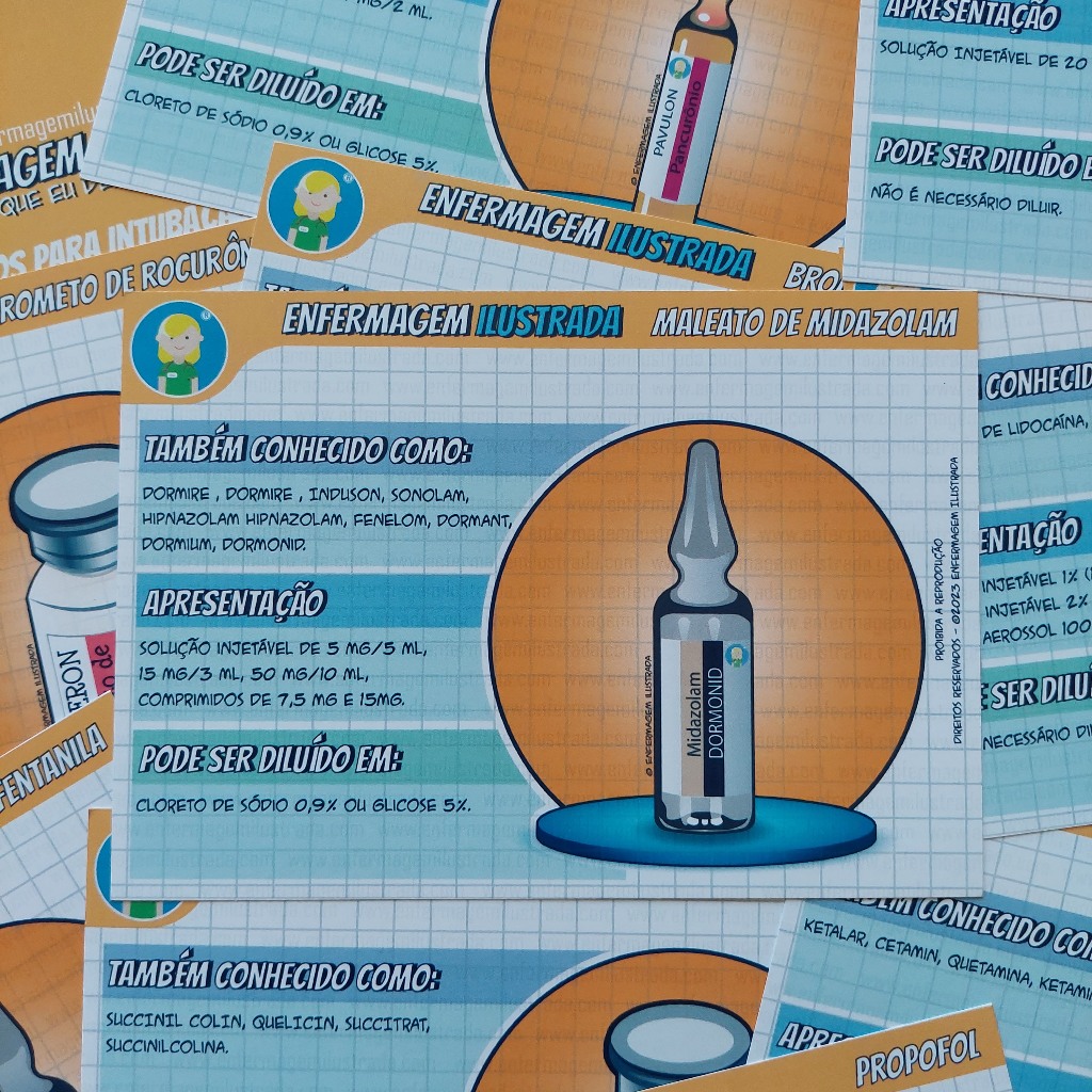 Pack Cards Medicamentos para Intub. | Shopee Brasil