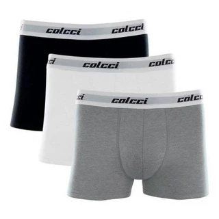 Cueca box Masculina Algodão Kit com 3 unidades