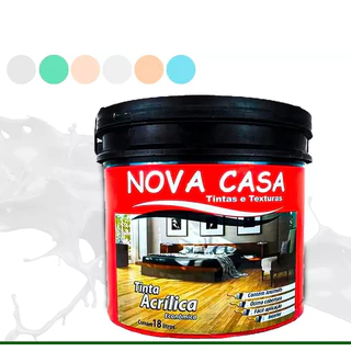 Tinta de Parede Acrílica Cores Balde Economica E Alto Rendimento 18Kg
