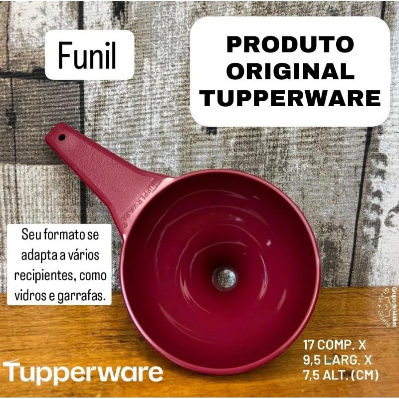 Funil Marsala Tupperware | Shopee Brasil
