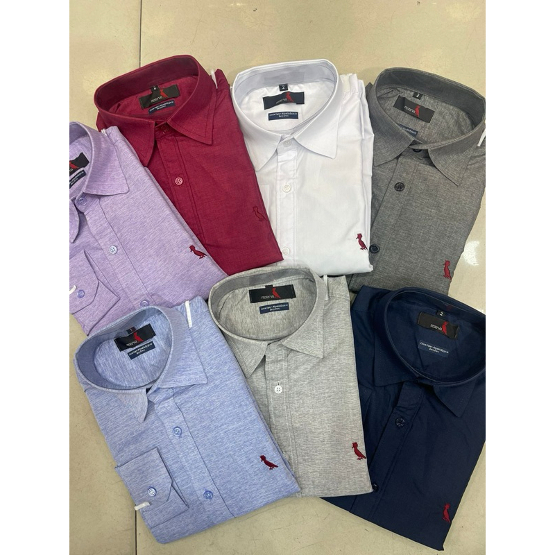 Camisa Social RE SER V@ Manga Longa Slim Fit Masculina Algodão com Cotton