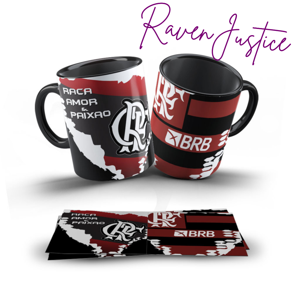 Caneca Personalizada do Flamengo de Porcelana
