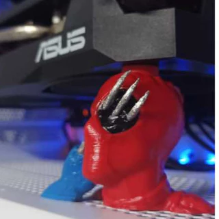 Suporte de placa de vídeo - GPU DeadPool e Wolverine - 3D