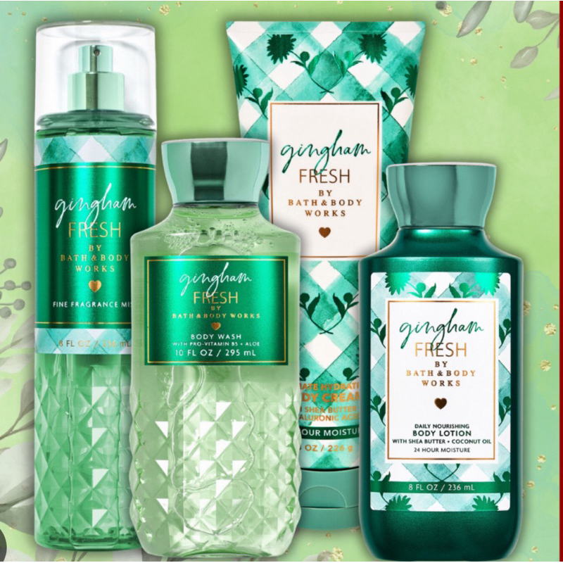 Gingham fresh bath & body works (valor unitário) | Shopee Brasil