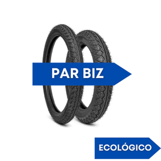Par de Pneus para Biz 100 125 80/100-14 + 60/100-17 Pop 100 110 Honda Yamaha