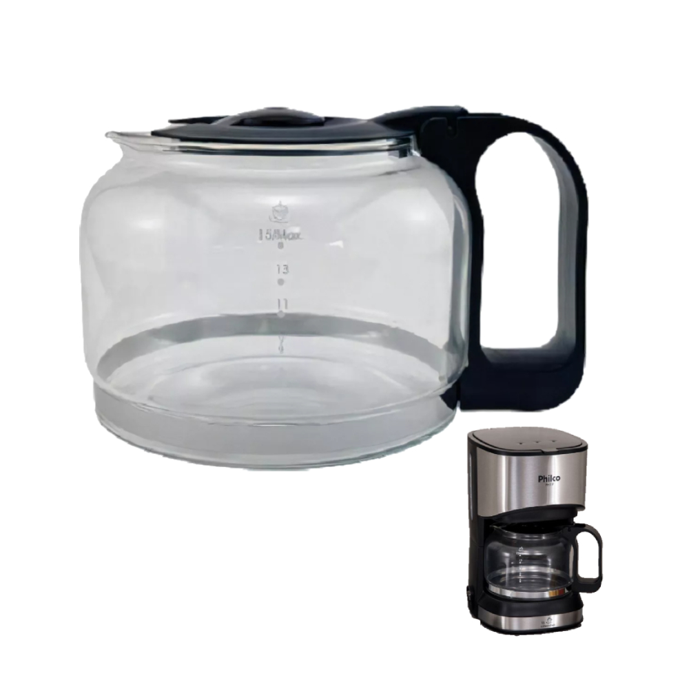 Jarra Original Cafeteira Philco PH17 Modelo Baixo 10,2CM