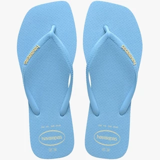 Chinelo Havaianas Feminino Slim Square Logo Pop Up Bico Quadrado
