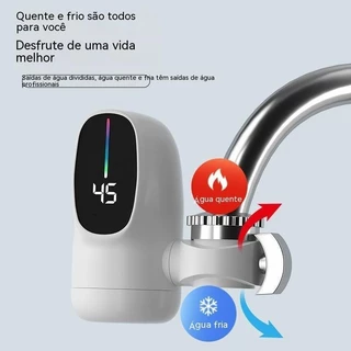 Torneira de Água Quente Elétrica 110v de Rápida Instalação Aquecedor Com Display Digital - BINGO