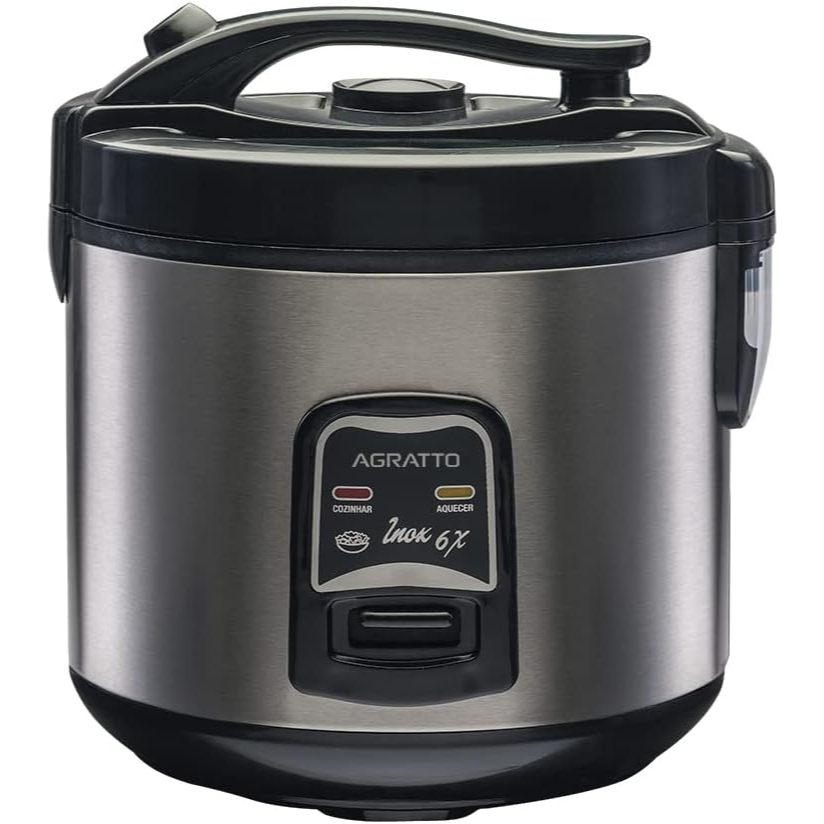 Panela De Arroz Agratto Inox Visor e Vaporeira PAI6X
