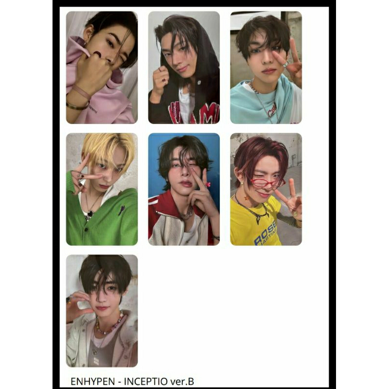 7 PHOTOCARDS ENHYPEN - ROMANCE: UNTOLD | Shopee Brasil