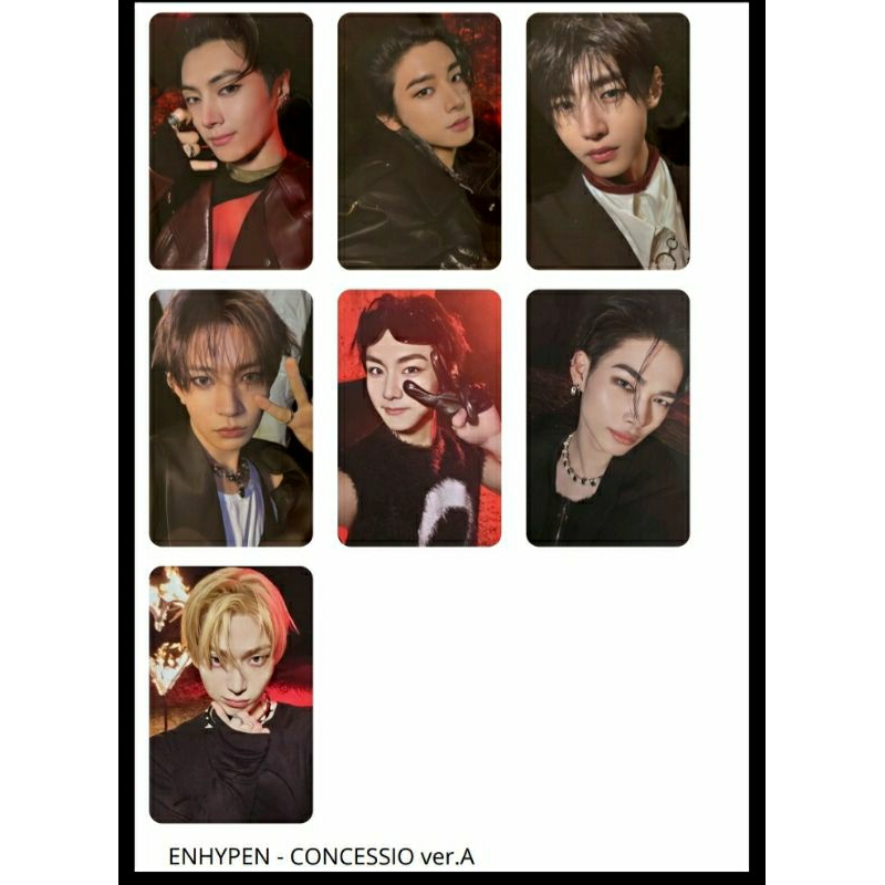 7 PHOTOCARDS ENHYPEN - ROMANCE: UNTOLD | Shopee Brasil