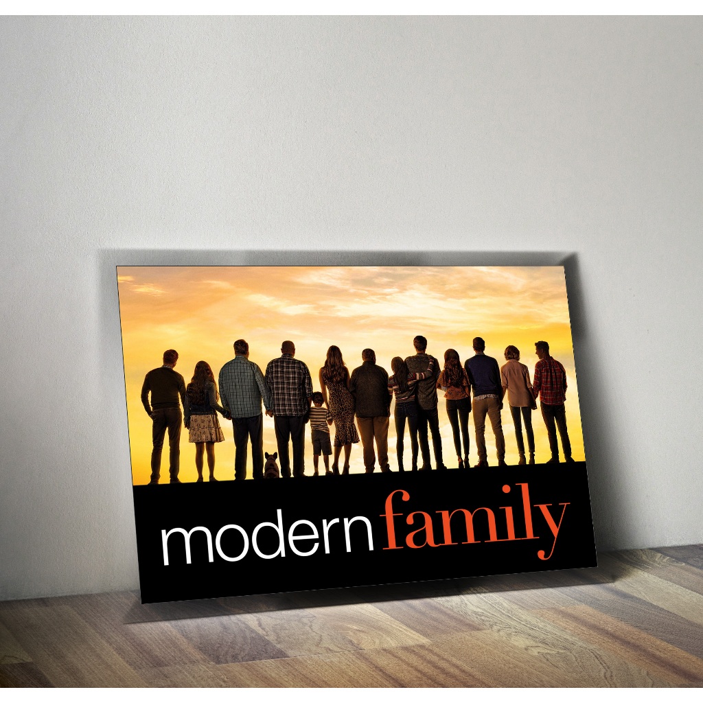 Placa Decorativa MDF (14x20cm ou 20x28cm) Modern Family (Série