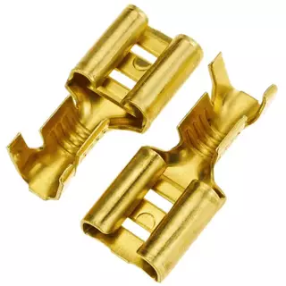 50X Terminal Encaixe Femea Faston 4,8mm Automotivo / Mosquitinho (50 Pçs)