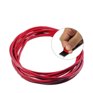 Aplique Friso Vermelho Decorativo Universal Auto Colante Carro Caminhão Moto 1m x 7mm