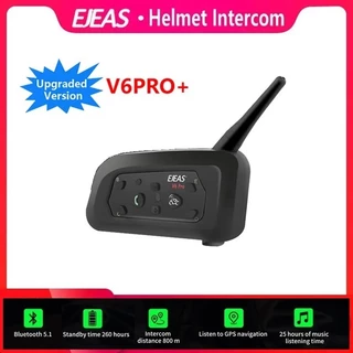 Intercomunicador Moto EJEAS V6 Pro+ (Plus) FM Bluetooth Chamadas Músicas Instruções GPS - Unidade
