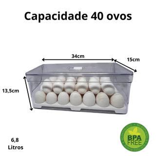Organizador De Geladeiras Para Ovos 40und