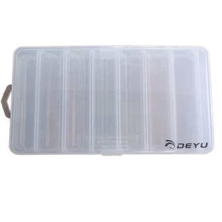 Estojo Para Pesca Dupla Abertura 20x11,5x3,5cm Guarda Isca Acessórios Dupla Face com trava e 14 Divisórias Reforçado Box Organizador Caixa DW-001 Deyu