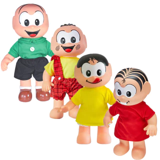 Bonecos Turma da Monica 33CM Magali Mônica Cebolinha Cascão Infantil Boneca Menina Menino Sid Nyl
