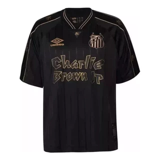 Camisa Especial Charlie Brown Jr. 2024 Preta e Dourada - Edição Limitada Camiseta de Time