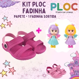 Kit Fadinha Ploc: Papete Menina Passeio Escola  + 1 Fadinha Sortida Ploc Brinquedos em Oferta na Shopee