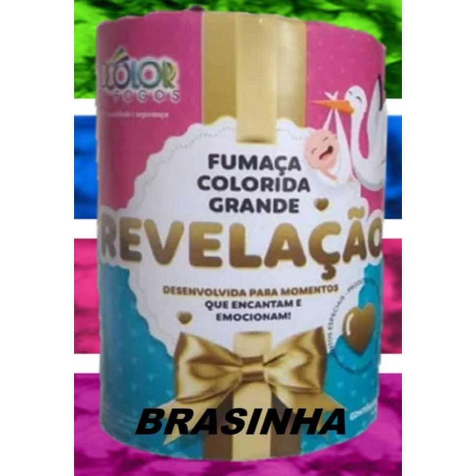 LATA DE FUMAÇA PARA CHA DE REVELAÇÃO * SEM QUIMICA E SEM PAVIO*