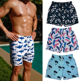 Shorts Tactel Mauricinho 100% Poliéster Praia Bermuda Shorts Masculino Neon Verão Neymar Estilo Lazer Conforto Academia