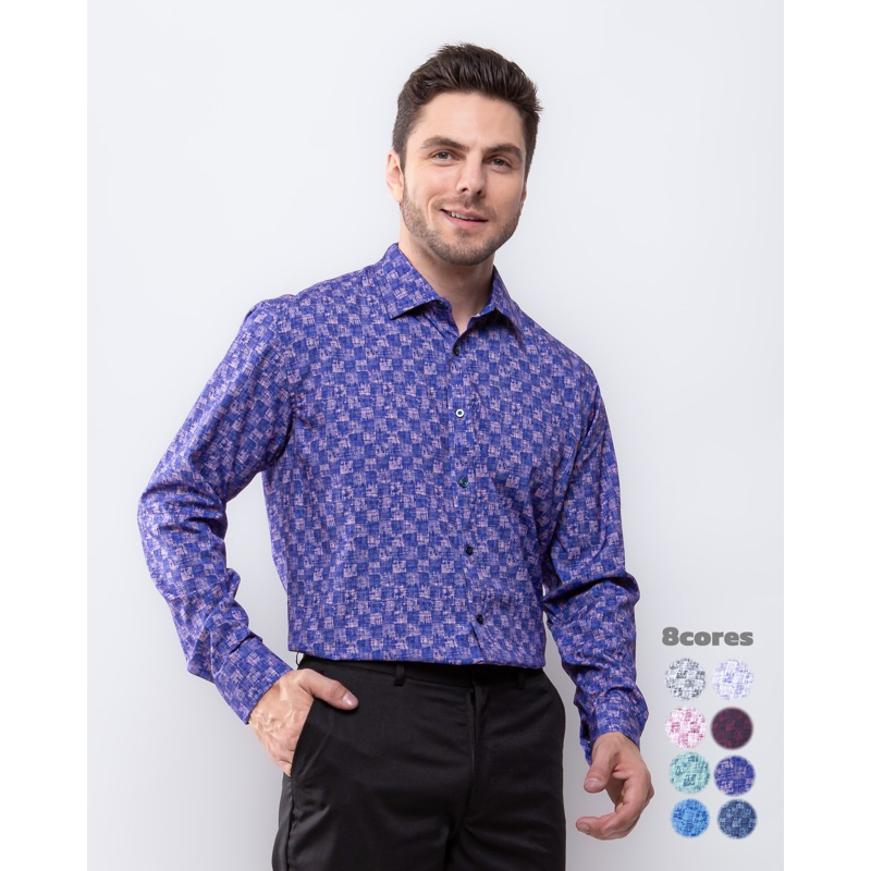 Camisa Xadrez Masculina Social Moda Elasticidade ll-35