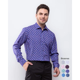 Camisa Xadrez Masculina Social Moda Elasticidade ll-35