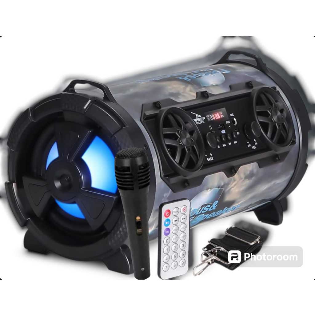 Caixa De Som Grasep D-P12 Rádio Portátil Estampado Velozes e