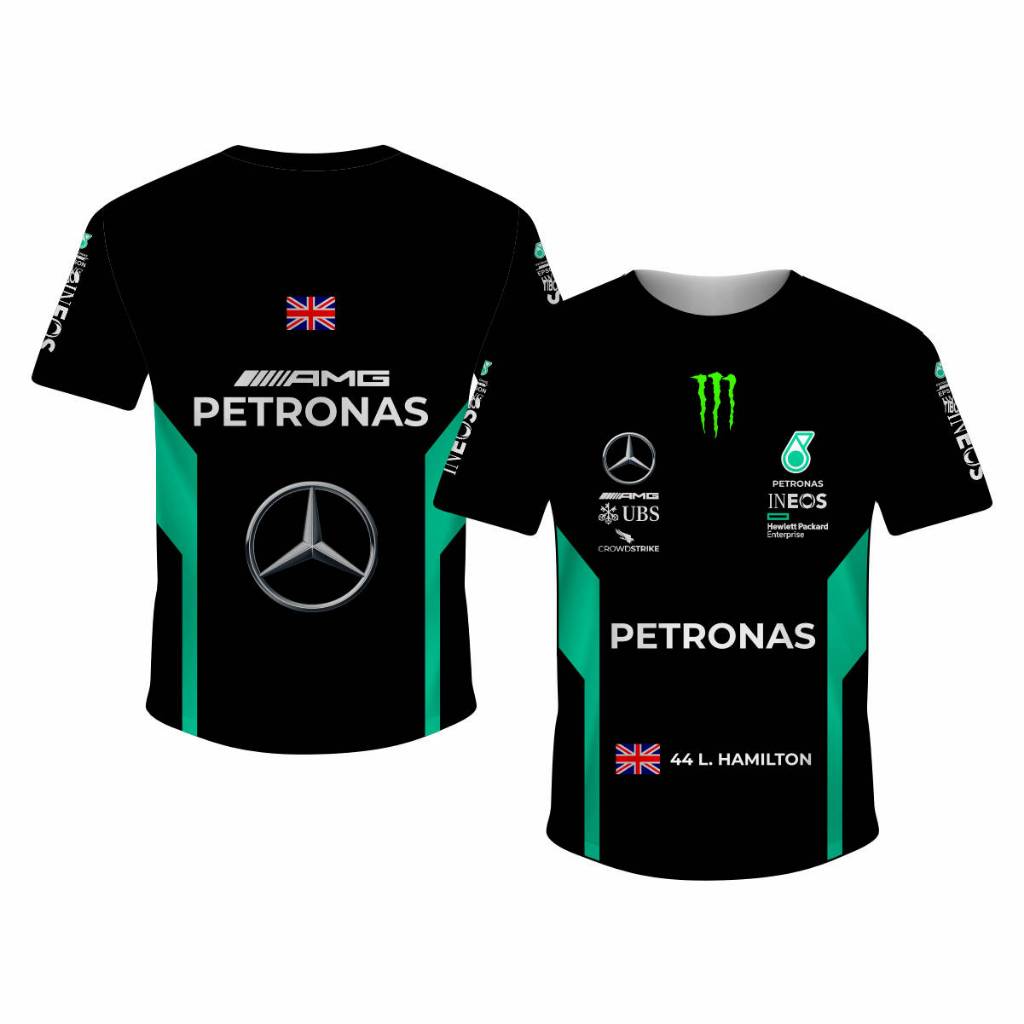 Camiseta Mercedes Lewis Hamilton Full Print T-shirt