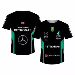 Camiseta Mercedes Lewis Hamilton Full Print T-shirt