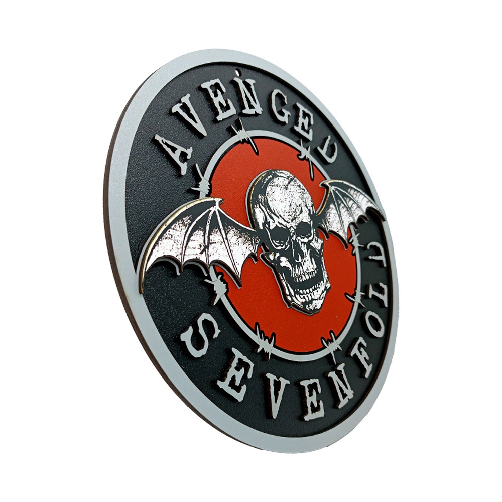 Placa Decorativa Banda Avenged Sevenfold Musica Music 3D Alto Relevo ...