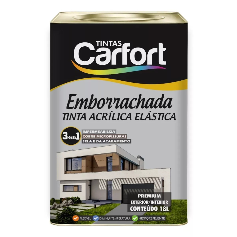 Tinta Borracha Líquida Flexível Premium Hidrorrepelente 18 Litros ...