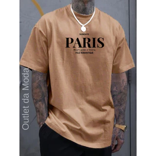 Camiseta Masculina PARIS Sundays Camisa malha premium 100% algodão