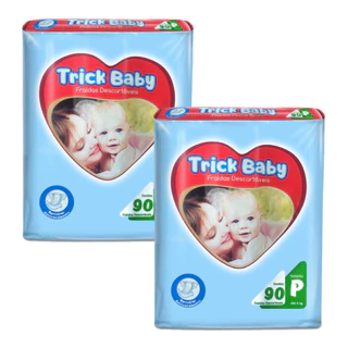 Fralda Infantil Trick Baby Kit c/ 2 em Oferta na Shopee