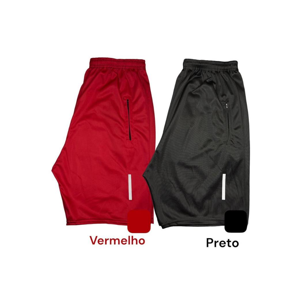 KIT 2 BERMUDAS MASCULINA- COM LOGO REFLETIVO QUE REFLETE NO FLASH DO CELULAR- SHORTS MASCULINO