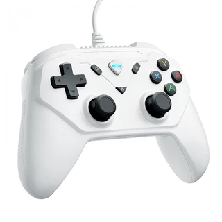 Controle Gamer Machenike G3s Branco Com Fio Pc Android