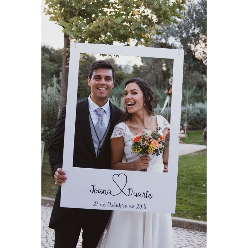 Placa decorativa para casamento fotos