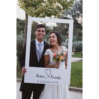 Placa decorativa para casamento fotos