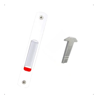 Trava Fecho Concha para Porta e Janela Suprema Automático Alumínio Kit C/ 5