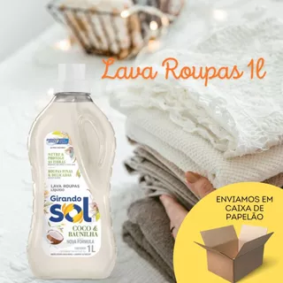 Lava Roupas 1L Coco com Baunilha Girando Sol