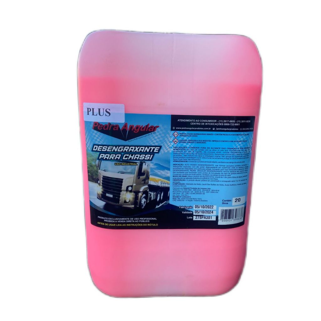 Desengraxante Solupan Alcalino Concentrado Remove Sujeira Pesada Oleo Graxa Pedra Angular 20 Litros