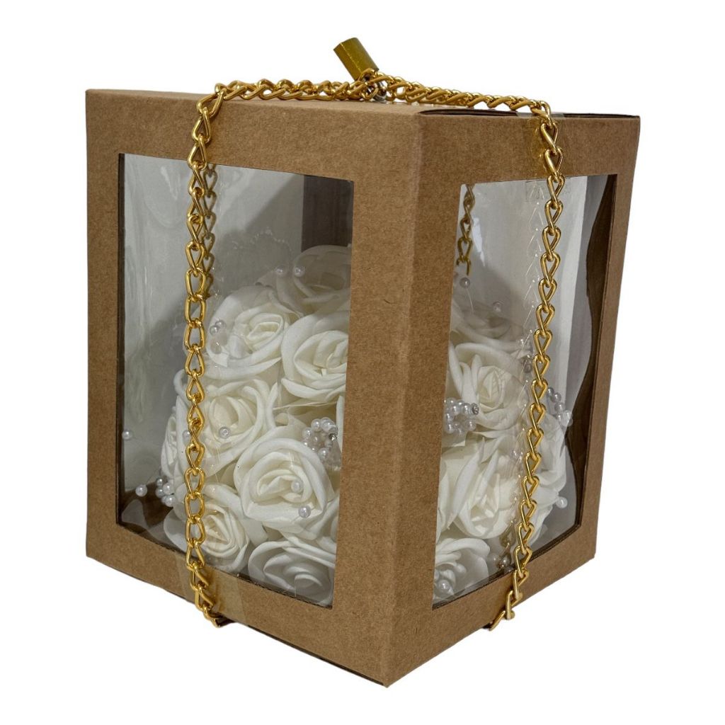 Buque da Noiva na Caixa Corrente Cadeado + 50 Chaves