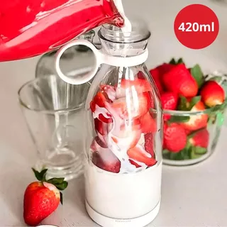 Garrafa Juicer Liquidificador Elétrico Portátil Recarregável COPO GRANDE 420ml USB